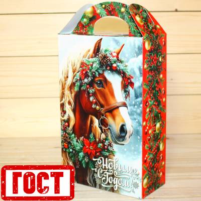 Сладкий новогодний подарок по ГОСТу в картонной упаковке в Ликино-Дулёво