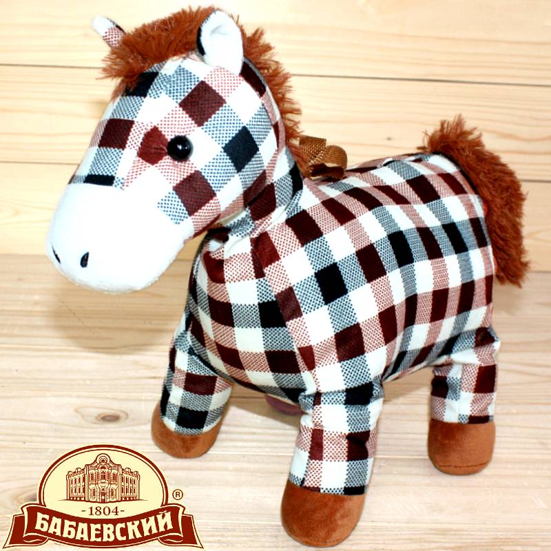 Детский новогодний подарок с конфетами Лошадка в Ликино-Дулёво